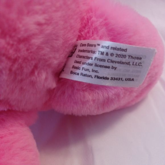 Care Bears Cheer Bear Rainbow Pink Basic Fun Plush Stuffed Animal Toy 14" 2020 - Picture 6 of 8